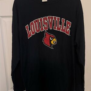 Gildan Black Long Sleeve Louisville T-shirt